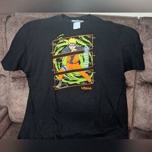 NWT, Naruto Shippuden Anime, short sleeve, black Shirt - men's size XXL